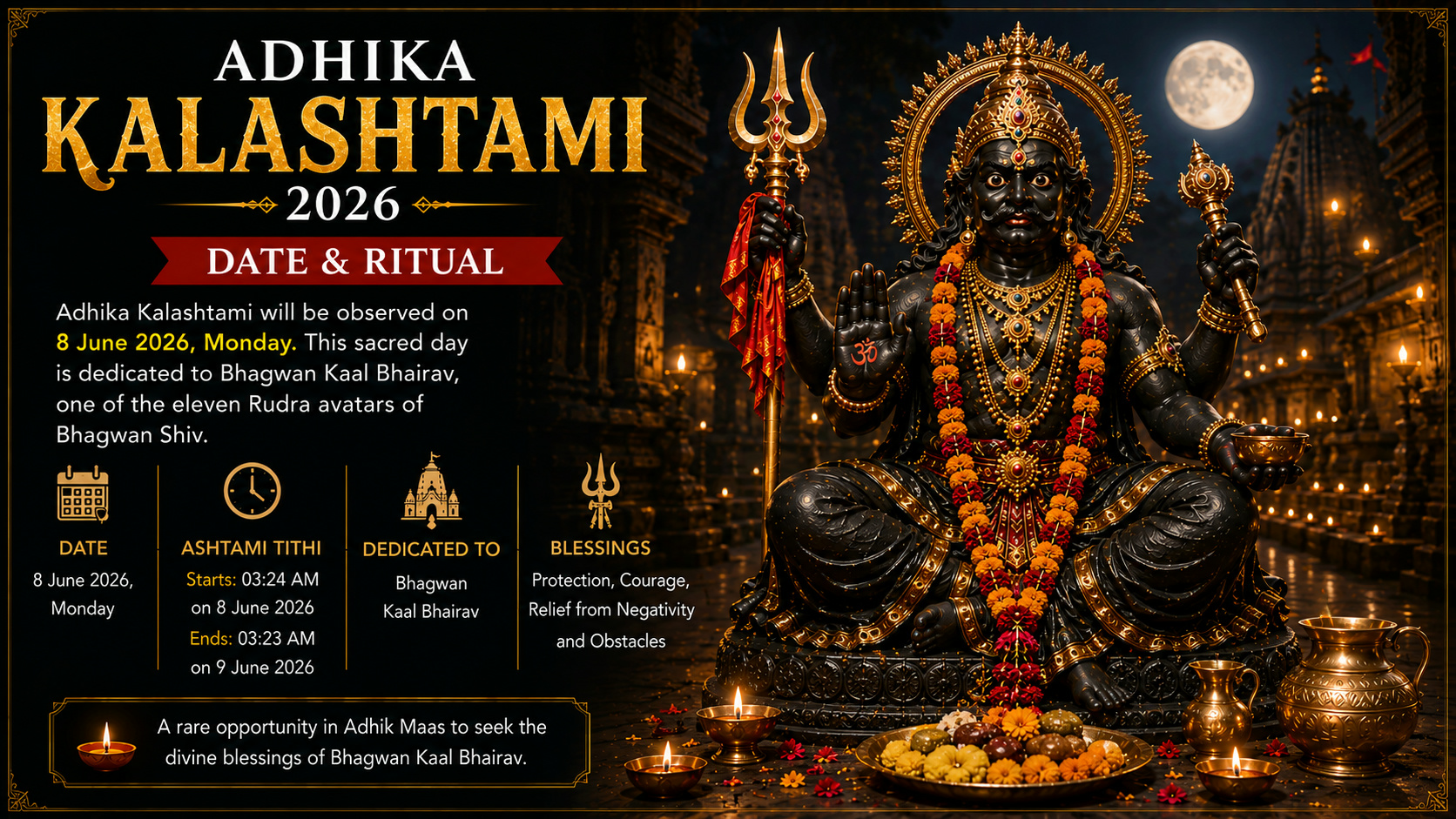 Adhika Kalashtami 2026: Date & Ritual